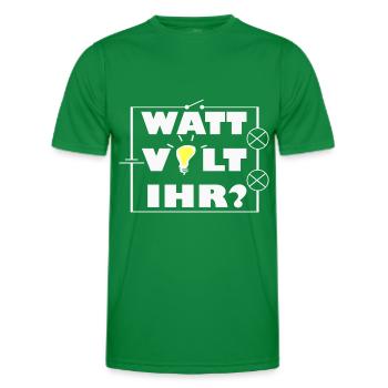 Watt Volt Schaltkreis - Männer Funktions-T-Shirt - Kelly Green - Vorne - AI Model Male 178 dark (178cm)
