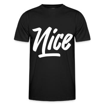 NICE - T-shirt sport Homme - noir - Devant - AI Model Male 178 dark (178cm)