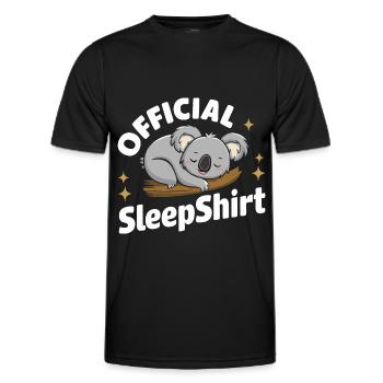 Koala Koala Koala Bear Animal - Men's Functional T-Shirt - black - Front - AI Model Male 178 dark (178cm)