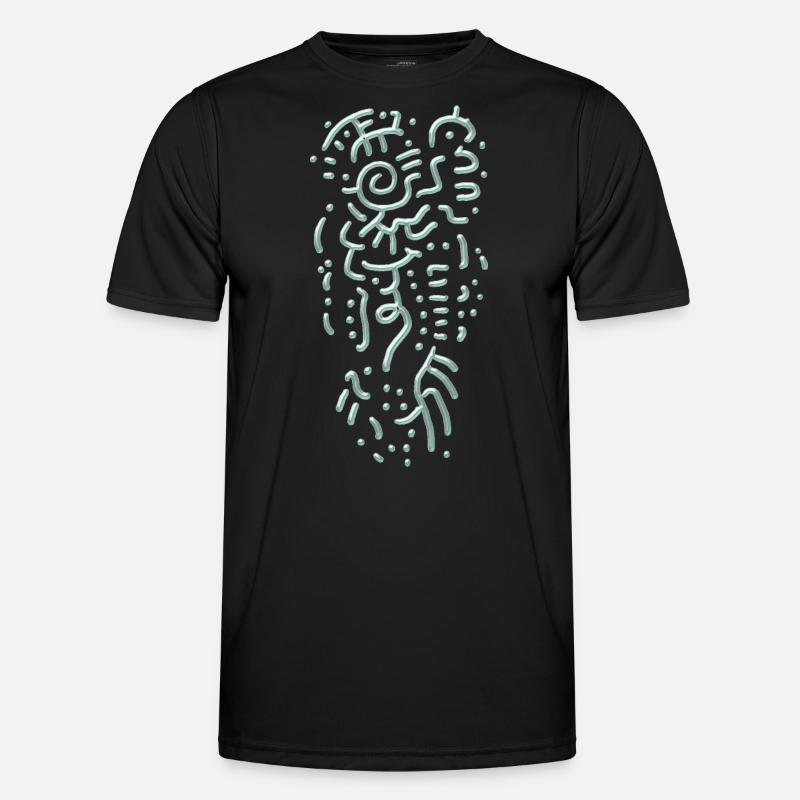 Gothic Flourish Pattern - Abstract - Men's Functional T-Shirt - black