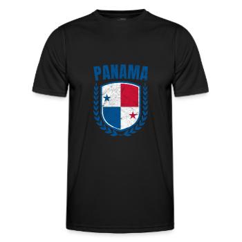 Panama - T-shirt sport Homme - noir - Devant - AI Model Male 178 dark (178cm)