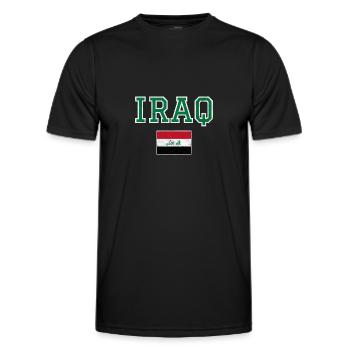 Irak - T-shirt sport Homme - noir - Devant - AI Model Male 178 dark (178cm)
