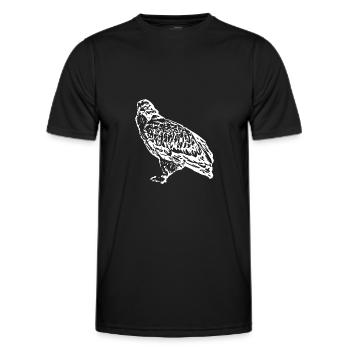 Faucons Oiseaux Oiseaux - T-shirt sport Homme - noir - Devant - AI Model Male 178 dark (178cm)