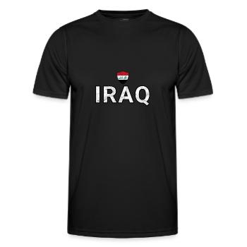 Iraq - Men's Functional T-Shirt - black - Front - AI Model Male 178 dark (178cm)