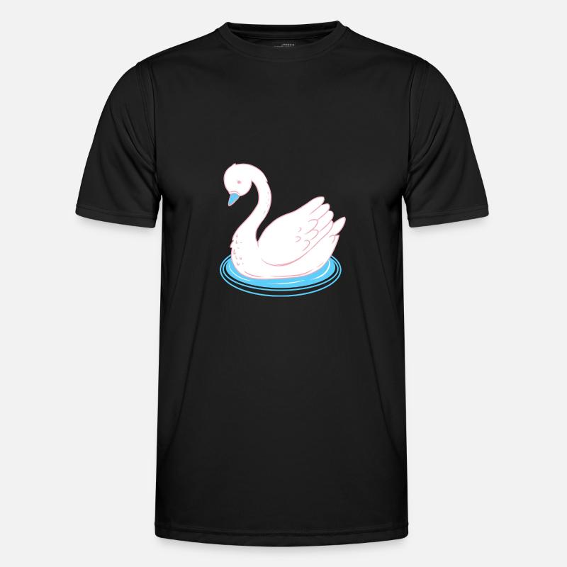 Trans Pride Schwan Männer Funktions-T-Shirt