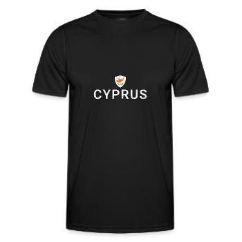Cyprus - Men's Functional T-Shirt - black - Front - AI Model Male 178 dark (178cm)