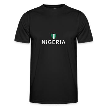 Nigeria - Männer Funktions-T-Shirt - Schwarz - Vorne - AI Model Male 178 dark (178cm)