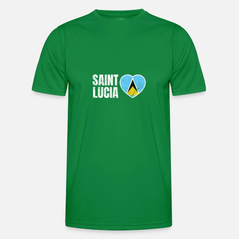 Saint Lucia Men's Functional T-Shirt
