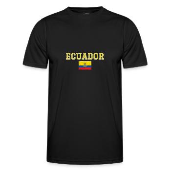 Ecuador - Männer Funktions-T-Shirt - Schwarz - Vorne - AI Model Male 178 dark (178cm)
