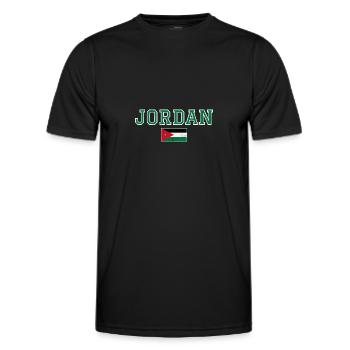 Jordanie - T-shirt sport Homme - noir - Devant - AI Model Male 178 dark (178cm)