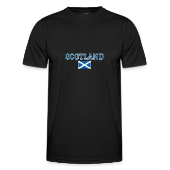 Schottland - Männer Funktions-T-Shirt - Schwarz - Vorne - AI Model Male 178 dark (178cm)