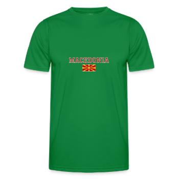 Macédoine - T-shirt sport Homme - vert - Devant - AI Model Male 178 dark (178cm)