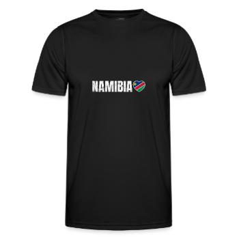Namibia - Männer Funktions-T-Shirt - Schwarz - Vorne - AI Model Male 178 dark (178cm)
