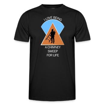 Chimney Sweep Chimney Sweep - Men's Functional T-Shirt - black - Front - AI Model Male 178 dark (178cm)