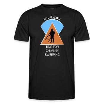 Chimney Sweep Chimney Sweep - Men's Functional T-Shirt - black - Front - AI Model Male 178 dark (178cm)