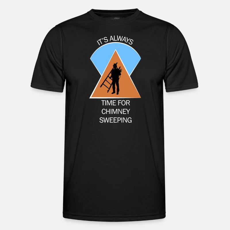 Schornsteinfeger Schlotfeger - Männer Funktions-T-Shirt - Schwarz