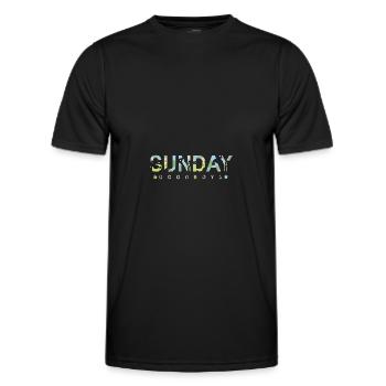 Sunday Good Boys - Men's Functional T-Shirt - black - Front - AI Model Male 178 dark (178cm)