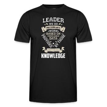 Arbeit Beruf Abteilungsleiter Angestellter - Männer Funktions-T-Shirt - Schwarz - Vorne - AI Model Male 178 dark (178cm)