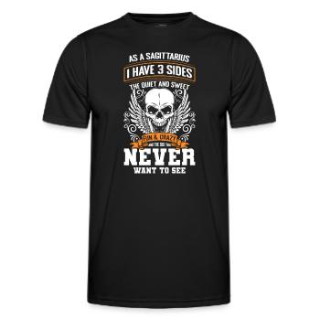 Horoskop Astrologie Monat - Männer Funktions-T-Shirt - Schwarz - Vorne - AI Model Male 178 dark (178cm)