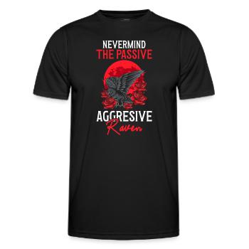 Mythologie Seele Hugin - Männer Funktions-T-Shirt - Schwarz - Vorne - AI Model Male 178 dark (178cm)