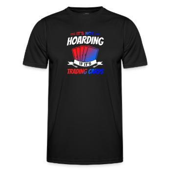 Trading Card Playing Card Card Game Gift - Men's Functional T-Shirt - black - Front - AI Model Male 178 dark (178cm)