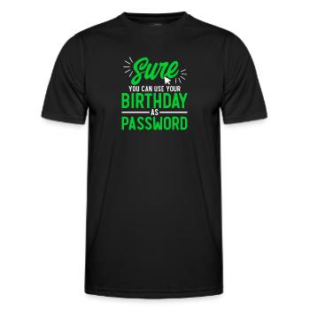 Network Security Specialist Gift - Men's Functional T-Shirt - black - Front - AI Model Male 178 dark (178cm)