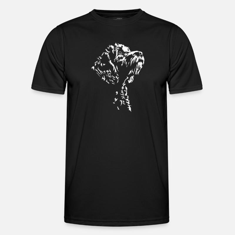 Cockapoo Silhouette Dog Dog Wilsigns - Men's Functional T-Shirt - black