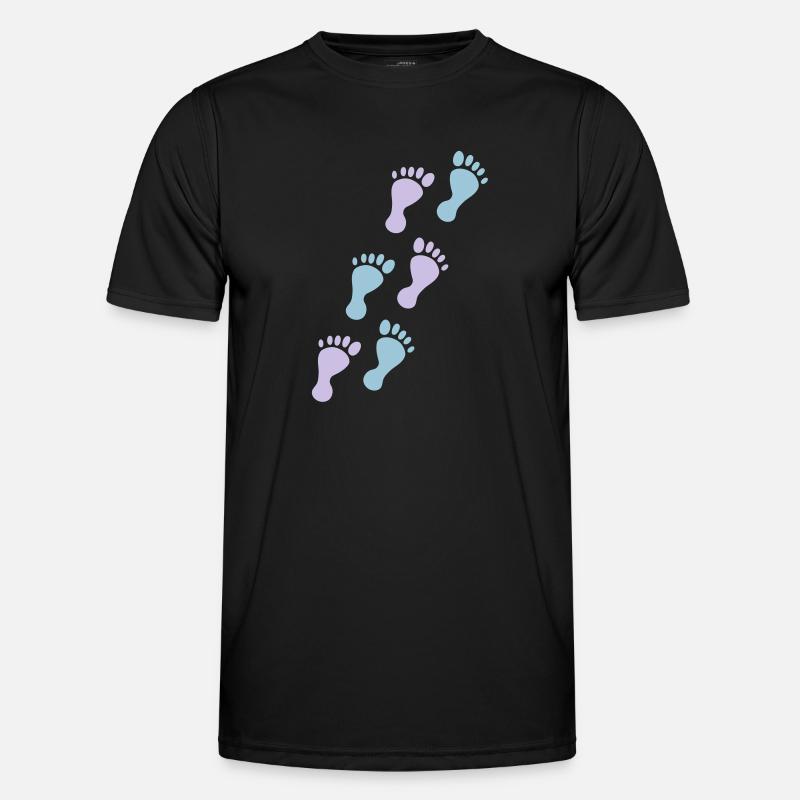 baby footprints T-shirt sport Homme