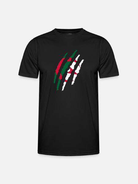 Algérie dans la peau - T-shirt sport Homme - noir