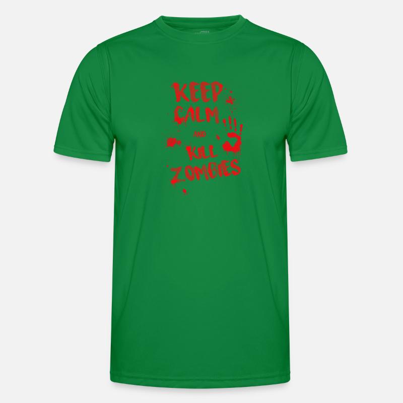 keep calm and kill zombies Men's Functional T-Shirt