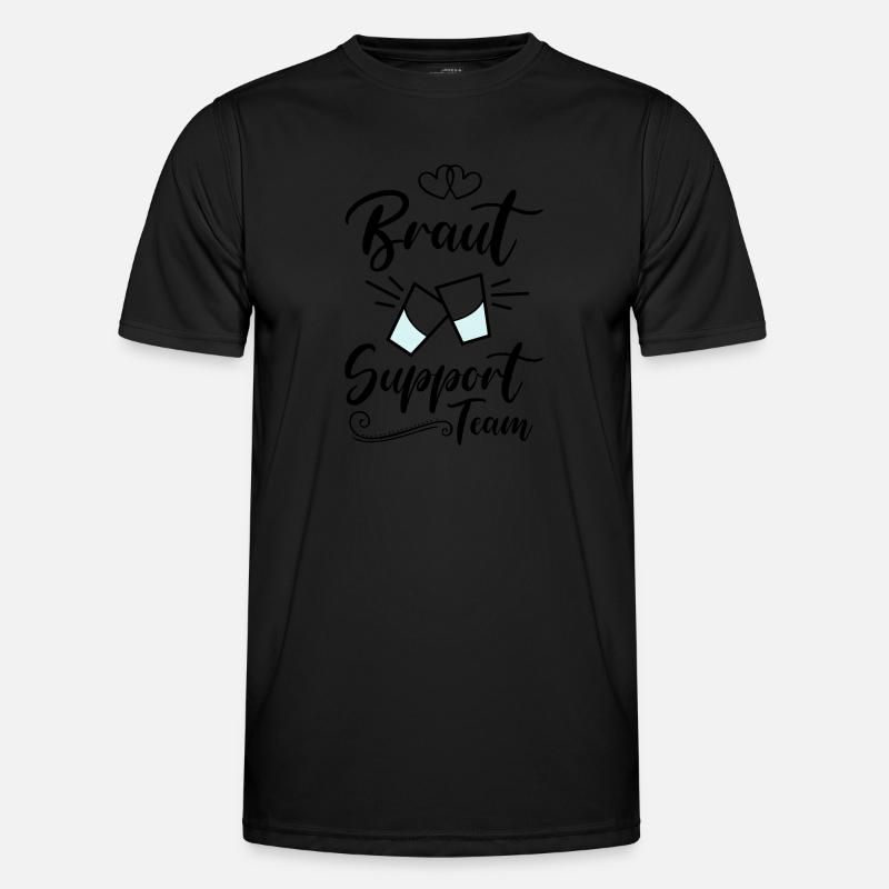 braut support team kurze - Männer Funktions-T-Shirt - Schwarz