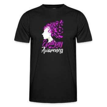 Epilepsy Awareness - Men's Functional T-Shirt - black - Front - AI Model Male 178 dark (178cm)
