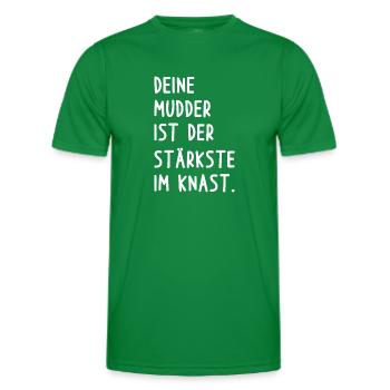 Deine Mutter Witz - Männer Funktions-T-Shirt - Kelly Green - Vorne - AI Model Male 178 dark (178cm)