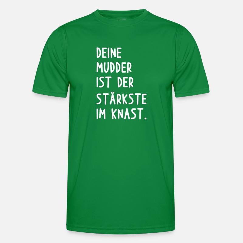 Deine Mutter Witz Männer Funktions-T-Shirt
