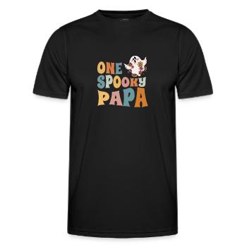 Un Spooky Papa Halloween - T-shirt sport Homme - noir - Devant - AI Model Male 178 dark (178cm)