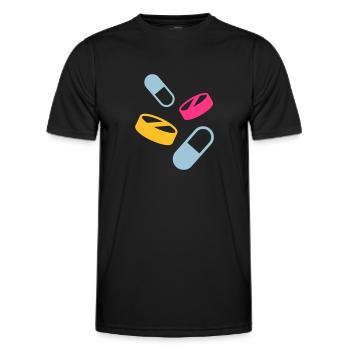 Medizin - Männer Funktions-T-Shirt - Schwarz - Vorne - AI Model Male 178 dark (178cm)