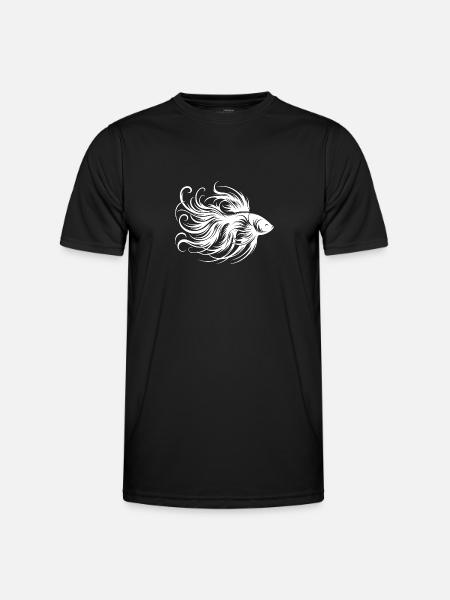 Prächtiger Kampffisch Gattung Labyrinthfisch - Männer Funktions-T-Shirt - Schwarz