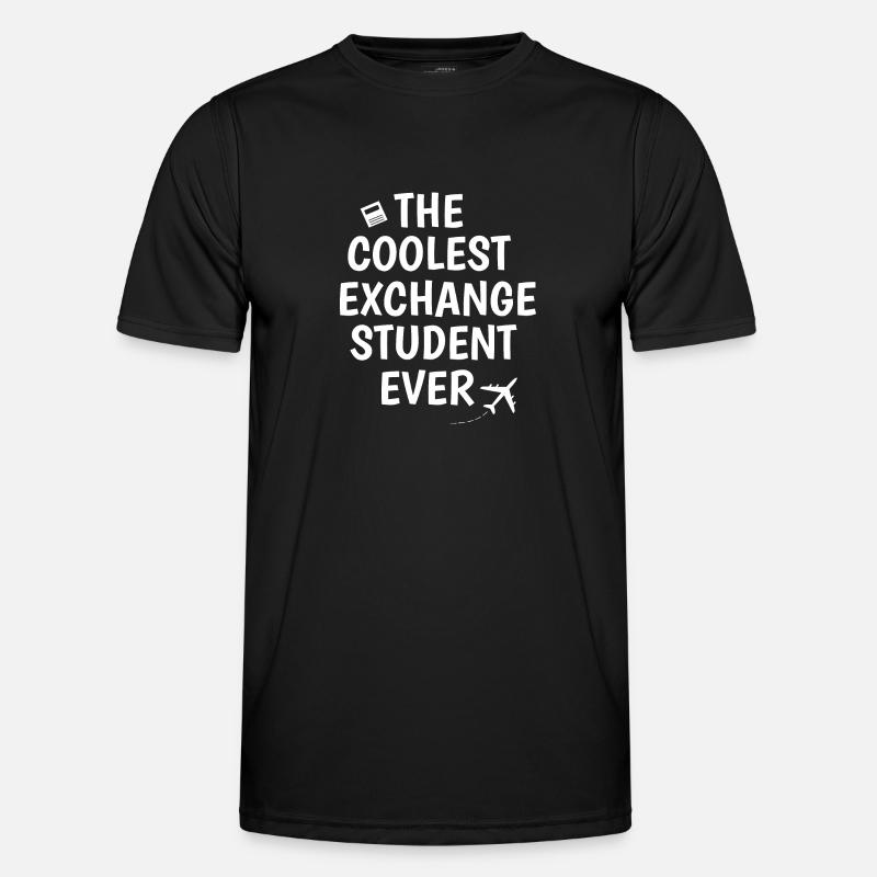 Coolest exchange student ever - Men's Functional T-Shirt - black