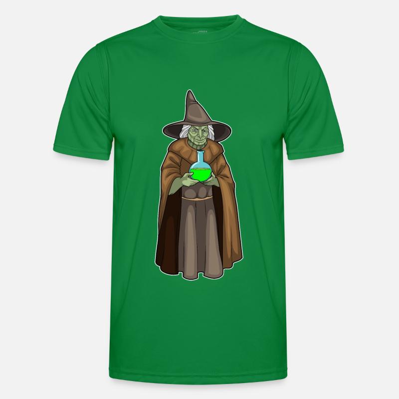 Witch Halloween Magic Potion Men's Functional T-Shirt