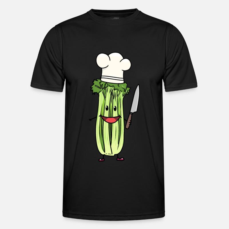 CELERY VEGETABLE COOK HOBBY CHEF CULINARY ART Men's Functional T-Shirt