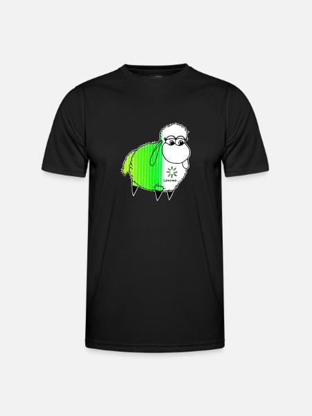 Wolly Sheepling Ladebalken-Schaf Gaming - Männer Funktions-T-Shirt - Schwarz