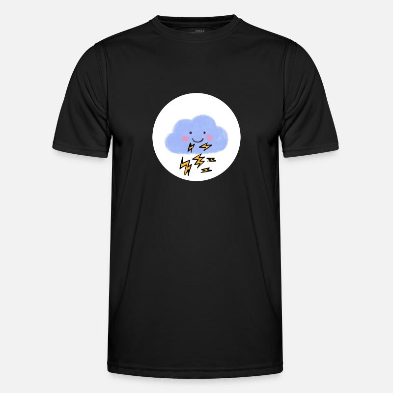 Glücksbärchis,kostüm,Blitz, Donner, Gewitter - Männer Funktions-T-Shirt - Schwarz