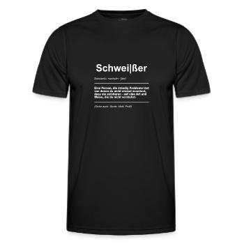 Schweißer Schweißen Beruf Schweisser Handwerker - Männer Funktions-T-Shirt - Schwarz - Vorne - AI Model Male 178 dark (178cm)