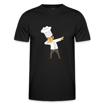 Koch Logo - T-shirt sport Homme - noir - Devant - AI Model Male 178 dark (178cm)
