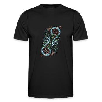 Serpents Vikings - T-shirt sport Homme - noir - Devant - AI Model Male 178 dark (178cm)