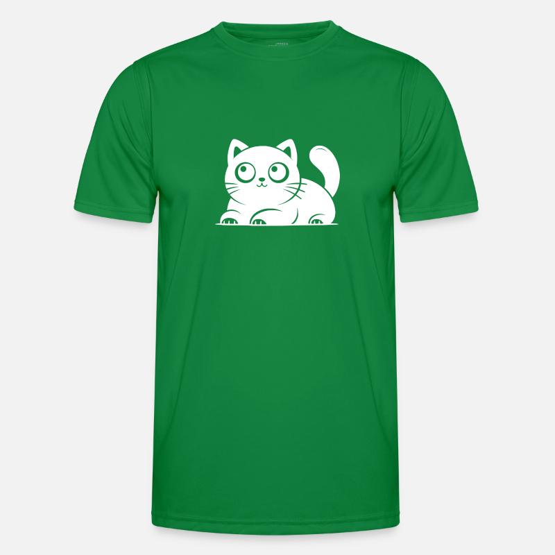 Visage de chat douillet T-shirt sport Homme