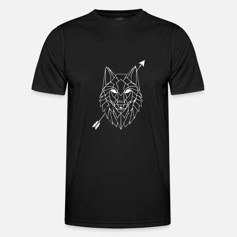 Wolf - Men's Functional T-Shirt - black