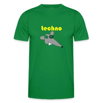 techno maus 3 - Männer Funktions-T-Shirt - Kelly Green - Vorne - AI Model Male 178 dark (178cm)