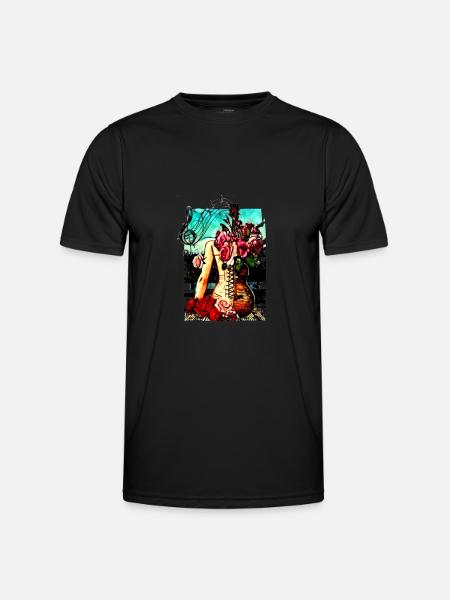guitare hanches - T-shirt sport Homme - noir