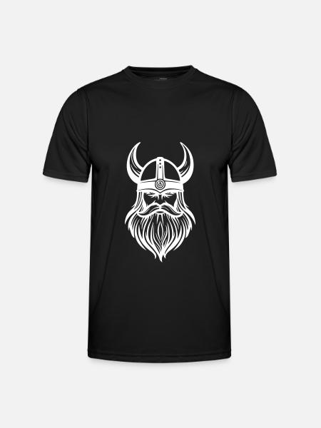 Viking Helmet Warrior Valhalla - Men's Functional T-Shirt - black